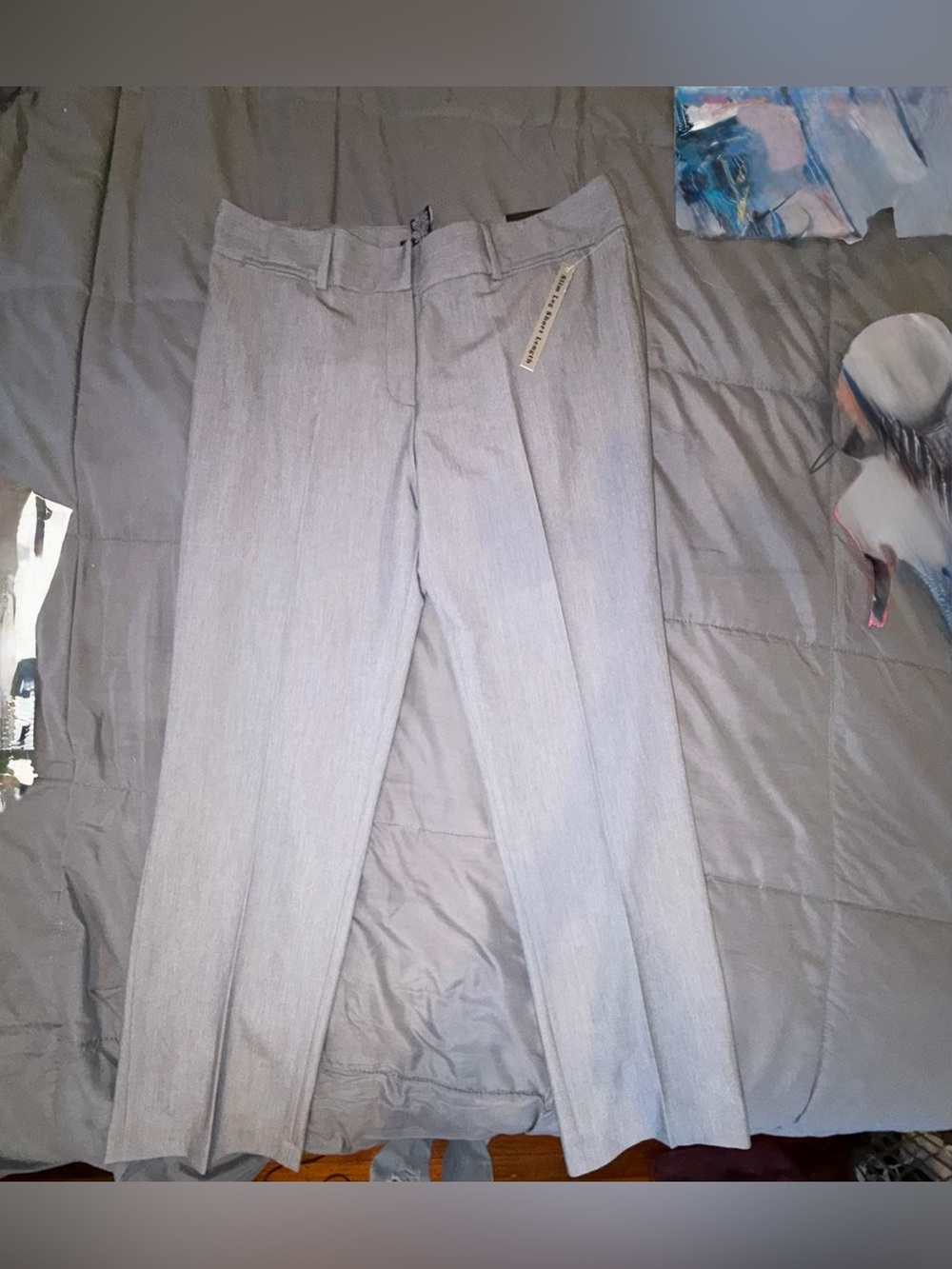 Zac & Rachel Gray Slim Leg Dress Pants Size 12 Short NWT